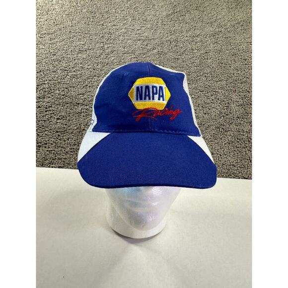 Napa Racing Hat Mens One Size Blue White Strap Back Cap Napa Know How #9 - Picture 1 of 9